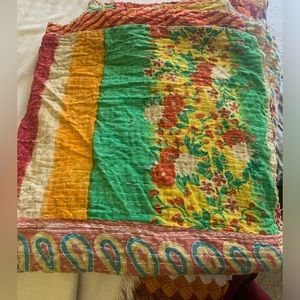 Kantha Throw Blanket